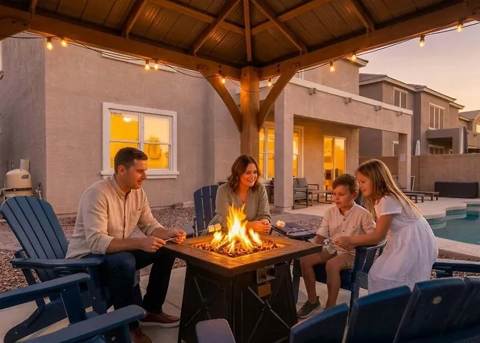 Holiday home Desert Retreat - Pool - Fire Pit - Family Games *